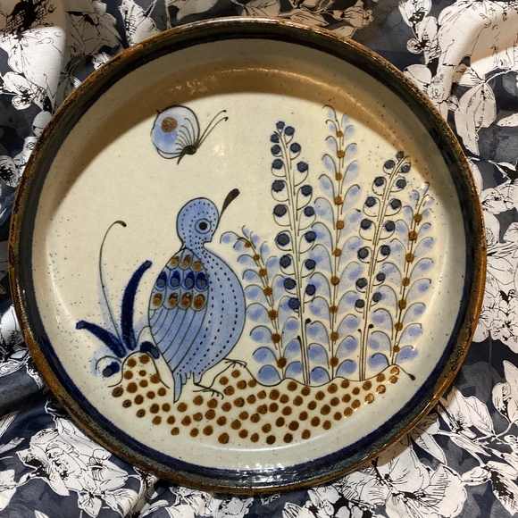 Ken Edwards El Palomar Mexico Tonala 10" deep  plate Tonala - Picture 1 of 10